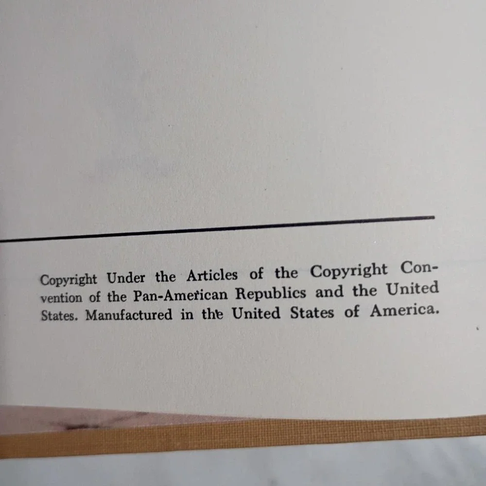 Vintage Outstanding Events of 1953 Hardcover History Book Tan Clothbound